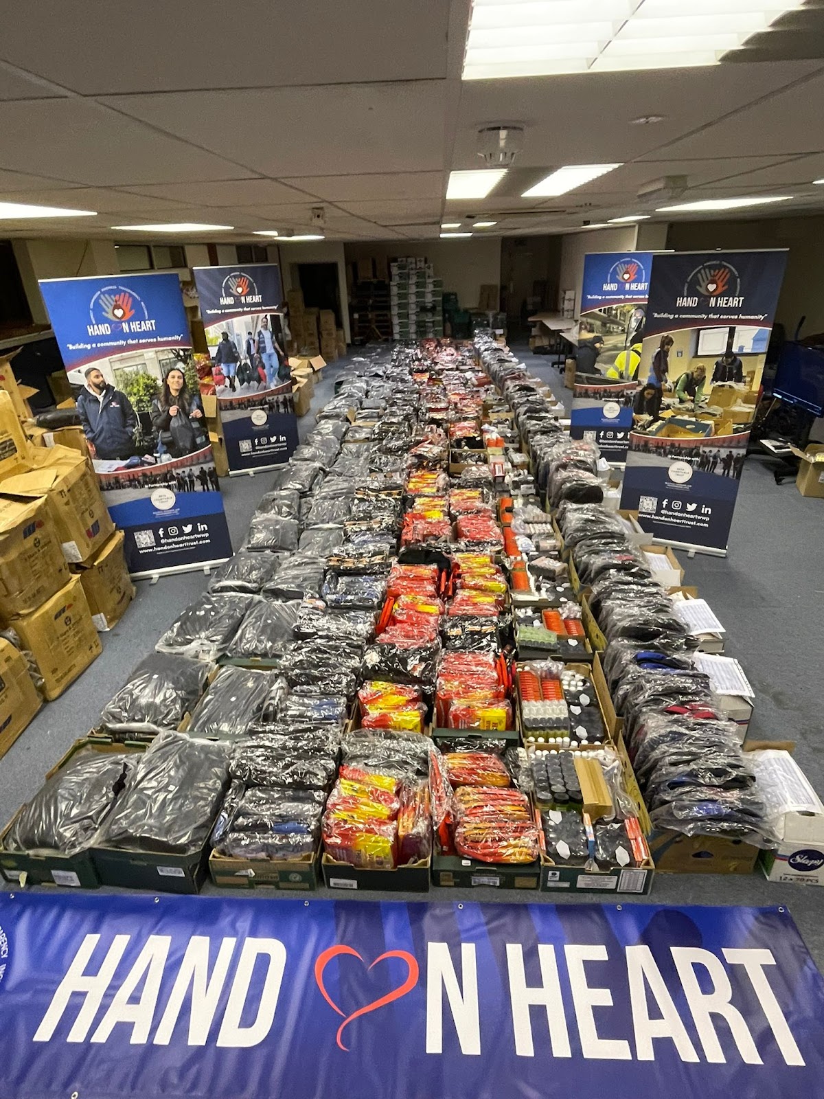 Hand in Heart charity supplies for community support